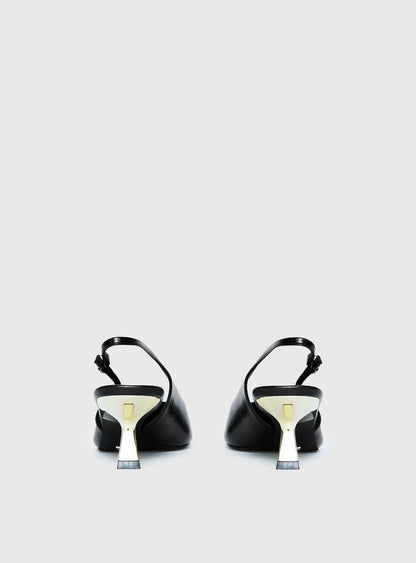 Billini Anaya Pointed Toe Heels Black / Gold